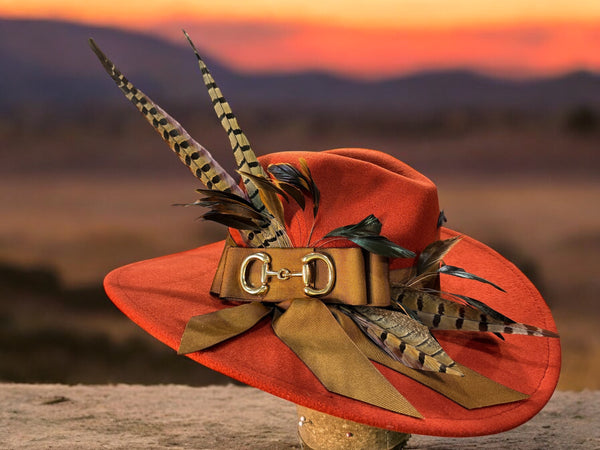 Rust Felt Fedora – Hats by Katie display picture 3