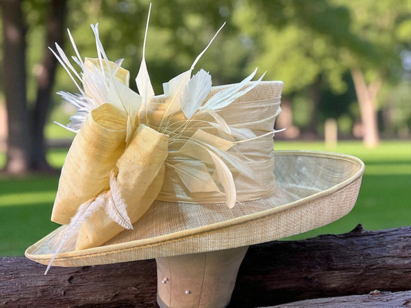 Cream Sinamay Straw – Hats by Katie display picture 3
