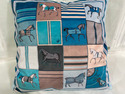 Equestrian Print Pillow