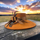 Rust Large Brim Boater