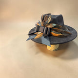 Black Faux Suede Fedora