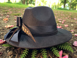 Black Small Brim Fedora