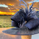 Navy Straw Sailor
