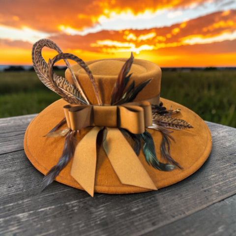 Rust Large Brim Boater
