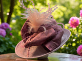 Rose Pink Sinamay Straw