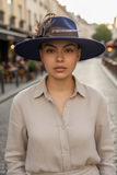 Navy Felt Fedora