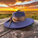Navy Felt Fedora