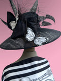 Large Brim Black Straw