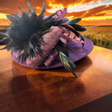 Plum Felt Boater