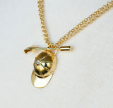 Derby Day, jockey cap necklace