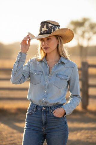 Palm Straw Cowboy