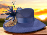 Navy Felt Fedora