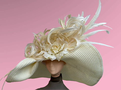 Cream Derby Hat