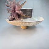 Light Grey Sinamay Straw