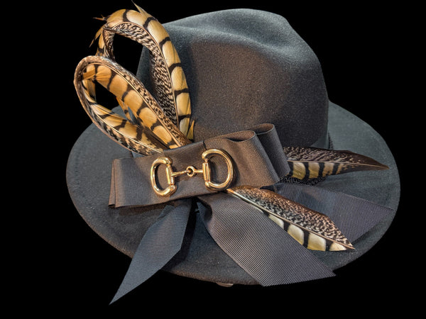 Black Small Brim Fedora