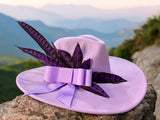 Light Lavender Felt Fedora