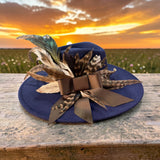 Navy Felt Fedora