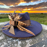 Navy Felt Fedora