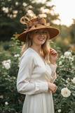 Rust Large Brim Boater