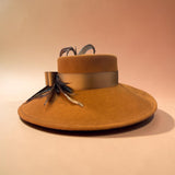 Rust Large Brim Boater
