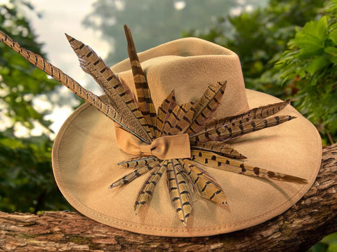 Dark Tan Felt Fedora