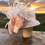 Small Brim Pink Straw