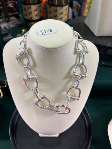 Silver Chunky Bit Necklace