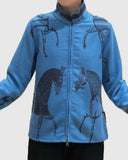 Reversible Equestrian Print Jacket