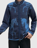 Reversible Equestrian Print Jacket