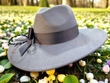 Denim Blue Felt Fedora
