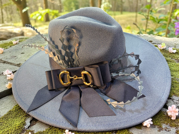 Denim Blue Felt Fedora