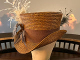 Brown Milan Straw Topper