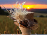 Brown Milan Straw Topper