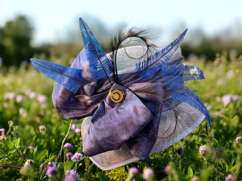 Periwinkle Sinamay Straw