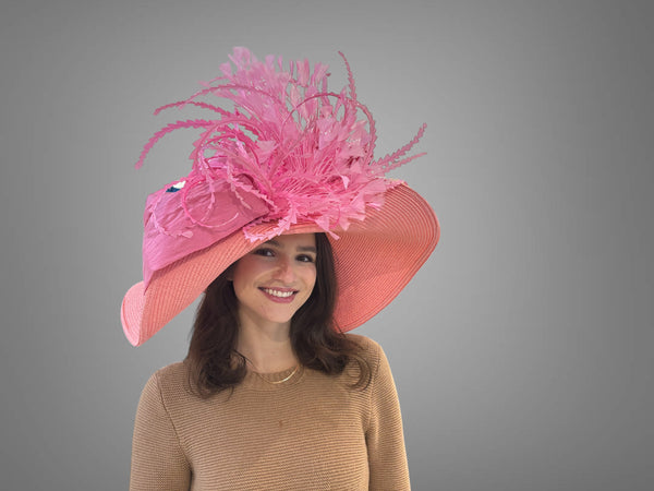 Soft Pink Derby Hat
