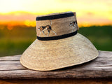 Hound Print Palm Straw