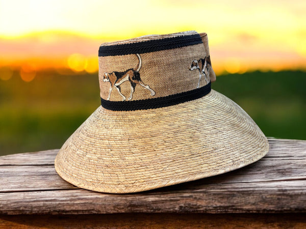 Hound Print Palm Straw