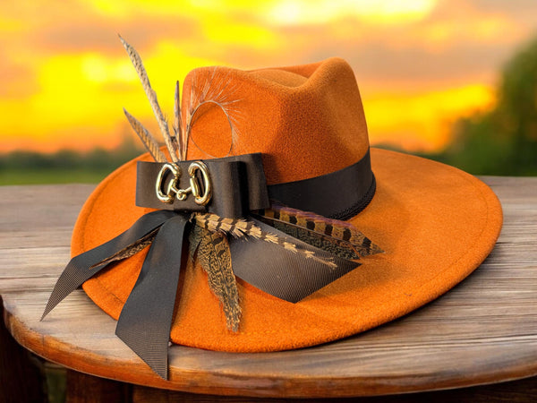 Rust Felt Fedora