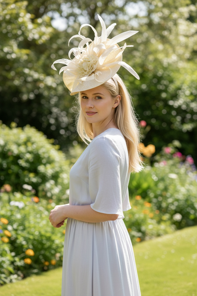 Cream Fascinator