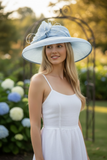 Light Blue Sinamay Straw