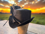 Black Straw Mini-Topper