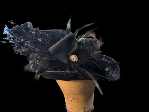 Black Straw Mini-Topper