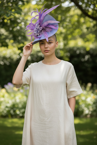 Lavender Disk Fascinator