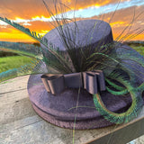 Navy Velour Lamp Shade