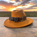 Cowboy Fedora in Rust Felt