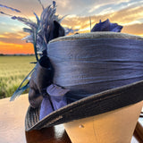 Dark Navy Straw Mini-Topper
