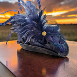 Dark Navy Straw Mini-Topper