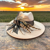 Light Taupe Felt Fedora
