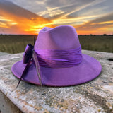 Breeders Cup Purple Felt Fedora