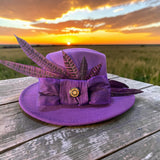 Breeders Cup Purple Felt Fedora